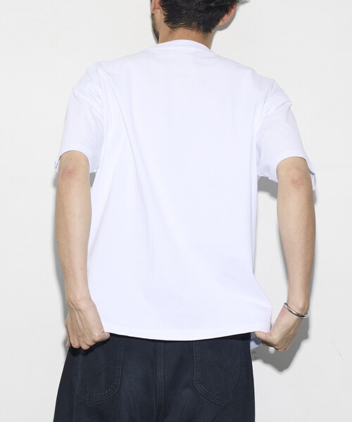 cotton pan（コットンパン）の「COTTON PAN/コットンパン リラックスフィット プリント クルーネック Tシャツ / 真夜中（Tシャツ/カットソー・メンズ・ブラック/ホワイト・LARGE/MEDIUM）」の16枚目の写真