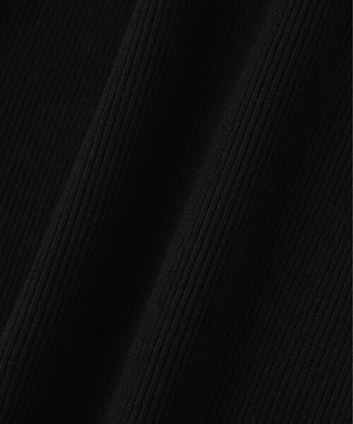 YLEVE(イレーヴ)の「YLEVE / ORGANIC COTTON LOOP-WHEELED RIB TANK TOP(タンクトップ・レディース・ブラック/ホワイト・1)」の11枚目の写真