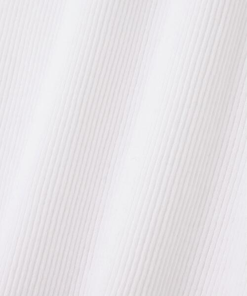 YLEVE(イレーヴ)の「YLEVE / ORGANIC COTTON LOOP-WHEELED RIB TANK TOP(タンクトップ・レディース・ブラック/ホワイト・1)」の18枚目の写真
