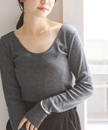 Noble | ウールテレコニュアンスネックプルオーバー(Tシャツ/カットソー)