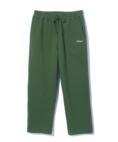 XLARGE(エクストララージ)の「【一部WEB限定】CURSIVE WIDE SWEAT PANTS(スウェットパンツ・メンズ・ブラック/アッシュ/ネイビー/グリーン・S/M/L/XL)」の8枚目の写真
