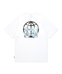 SHOTGLASS GLOBE TEE white white