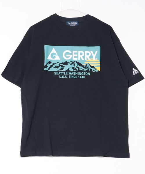 GERRY（ジェリー）の「【GERRY】フロントプリントTシャツ GEA-M0025（Tシャツ/カットソー・メンズ・ネイビー/ブラック/ホワイト・M/L/XL）」の3枚目の写真