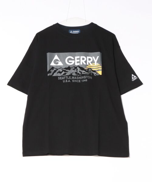 GERRY（ジェリー）の「【GERRY】フロントプリントTシャツ GEA-M0025（Tシャツ/カットソー・メンズ・ネイビー/ブラック/ホワイト・M/L/XL）」の2枚目の写真