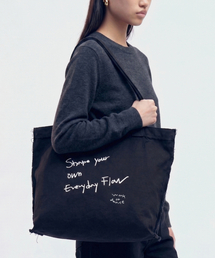 WORK OR DANCE（ワーク オア ダンス）の「Fray Bag black（エコバッグ/サブバッグ）」