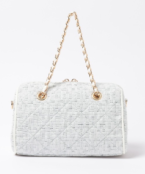 Heather（ヘザー）の「ツイードボストンBAG　1056203（ボストンバッグ・レディース・ライトブルー/ブラック・ONE SIZE）」の17枚目の写真