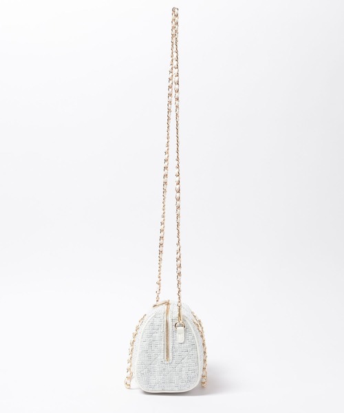 Heather（ヘザー）の「ツイードボストンBAG　1056203（ボストンバッグ・レディース・ライトブルー/ブラック・ONE SIZE）」の12枚目の写真