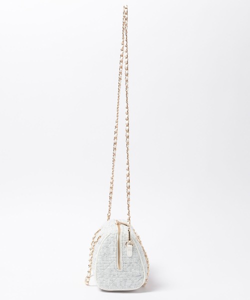 Heather（ヘザー）の「ツイードボストンBAG　1056203（ボストンバッグ・レディース・ライトブルー/ブラック・ONE SIZE）」の13枚目の写真
