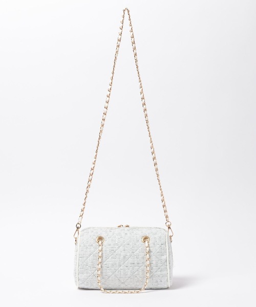 Heather（ヘザー）の「ツイードボストンBAG　1056203（ボストンバッグ・レディース・ライトブルー/ブラック・ONE SIZE）」の14枚目の写真