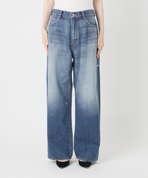 DENIM DELIGHT DAYS （デニム デライト デイズ）の「【DENIM DELIGHT DAYS】Selvedge wide jeans（デニムパンツ・レディース・ライトブルー・34/40/38/36）」の8枚目の写真