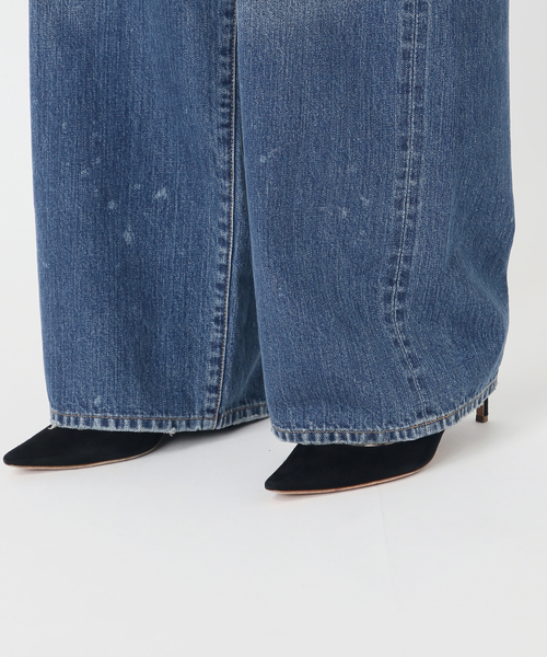 DENIM DELIGHT DAYS （デニム デライト デイズ）の「【DENIM DELIGHT DAYS】Selvedge wide jeans（デニムパンツ・レディース・ライトブルー・34/40/38/36）」の15枚目の写真