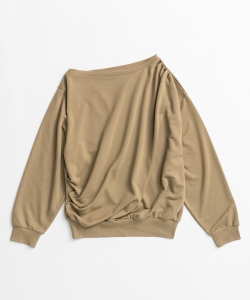 MAISON SPECIAL(メゾンスペシャル)の「【2026Autumn PRE-ORDER】2WAY Off-Shoulder Sweatshirt/2WAYオフショルスウェット(スウェット・レディース・グレー/カーキ/ブラック・FREE)」の22枚目の写真