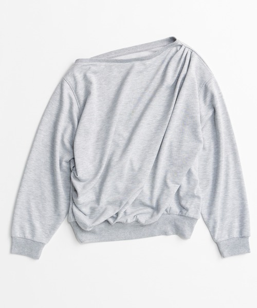 MAISON SPECIAL(メゾンスペシャル)の「【2026Autumn PRE-ORDER】2WAY Off-Shoulder Sweatshirt/2WAYオフショルスウェット(スウェット・レディース・グレー/カーキ/ブラック・FREE)」の20枚目の写真