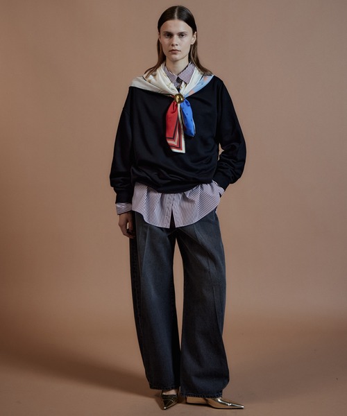 MAISON SPECIAL(メゾンスペシャル)の「【2026Autumn PRE-ORDER】2WAY Off-Shoulder Sweatshirt/2WAYオフショルスウェット(スウェット・レディース・グレー/カーキ/ブラック・FREE)」の11枚目の写真