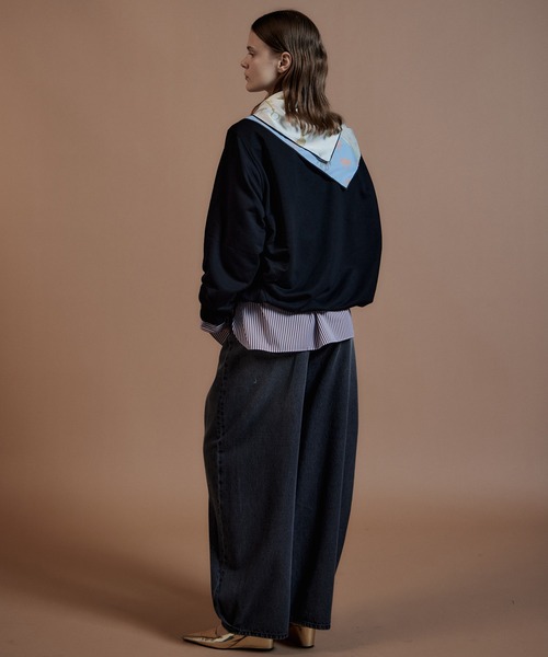 MAISON SPECIAL(メゾンスペシャル)の「【2026Autumn PRE-ORDER】2WAY Off-Shoulder Sweatshirt/2WAYオフショルスウェット(スウェット・レディース・グレー/カーキ/ブラック・FREE)」の13枚目の写真