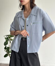 ポケジップデザインシャツ