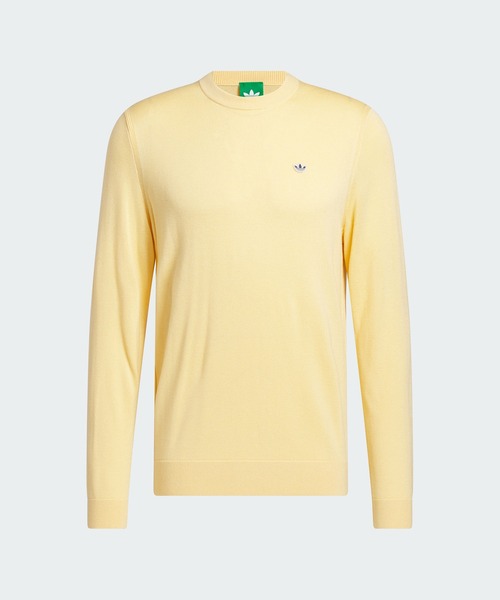 adidas(アディダス)の「オリジナルス カシミヤ ブレンド セーター【adidas Golf/アディダスゴルフ】(スウェット・メンズ・イエロー・XX-LARGE/3XL/LARGE/MEDIUM/SMALL/X-LARGE)」の9枚目の写真