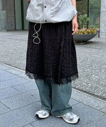 2WAYキャミレーススカート