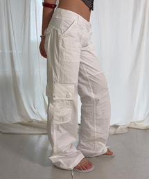 Ethan Pocket Cargo Pants (White)
