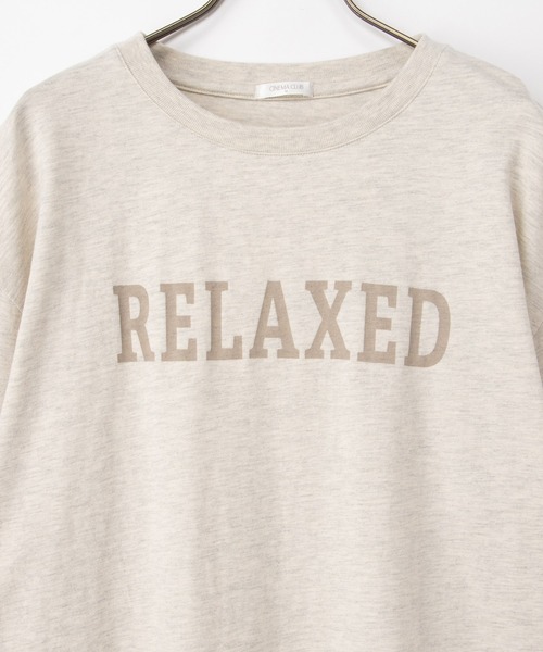 Honeys（ハニーズ）の「ロゴゆるチュニックＴ（Tシャツ/カットソー・レディース・ダークブルー/ブラック/オートミール/ヘザーチャコール/ベージュ・S/M/L）」の16枚目の写真