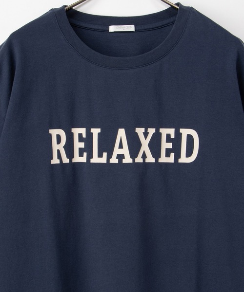 Honeys（ハニーズ）の「ロゴゆるチュニックＴ（Tシャツ/カットソー・レディース・ダークブルー/ブラック/オートミール/ヘザーチャコール/ベージュ・S/M/L）」の20枚目の写真