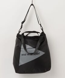 and wander（アンドワンダー）の「and wander/アンドワンダー　CRISPY RIP LOGO TOTE BAG トート（トートバッグ）」