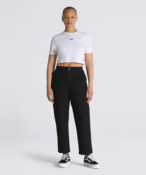 VANS(バンズ)の「ウィメンズ サイドウォークパンツ / SIDEWALK PANT MUSIC ACADEMY Bl VN000GWNBLK1(その他パンツ・レディース・ブラック・X-SMALL/SMALL/MEDIUM)」の2枚目の写真