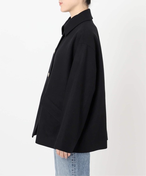 Spick & Span（スピックアンドスパン）の「《WEB限定 / 追加》別注Traditional Weatherwear LINTON SHORT*（ステンカラーコート・レディース・ブラック/ネイビー・34）」の13枚目の写真