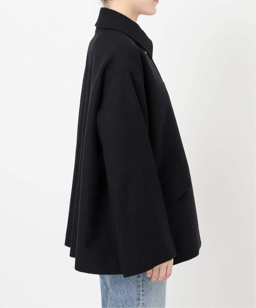 Spick & Span（スピックアンドスパン）の「《WEB限定 / 追加》別注Traditional Weatherwear LINTON SHORT*（ステンカラーコート・レディース・ブラック/ネイビー・34）」の15枚目の写真
