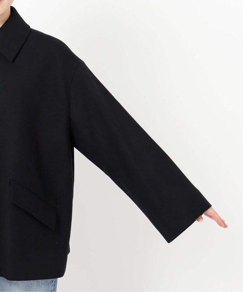 Spick & Span（スピックアンドスパン）の「《WEB限定 / 追加》別注Traditional Weatherwear LINTON SHORT*（ステンカラーコート・レディース・ブラック/ネイビー・34）」の16枚目の写真