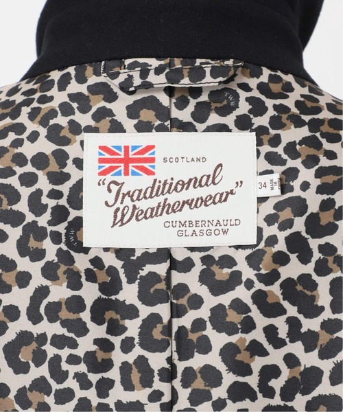 Spick & Span（スピックアンドスパン）の「《WEB限定 / 追加》別注Traditional Weatherwear LINTON SHORT*（ステンカラーコート・レディース・ブラック/ネイビー・34）」の12枚目の写真