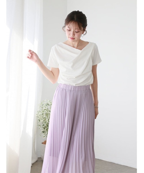 fifth(フィフス)の「2wayドレープTシャツ(Tシャツ/カットソー・レディース・イエロー/ホワイト/ブラック・M)」の12枚目の写真