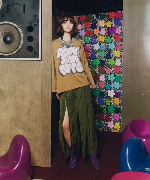 anna sui nyc(アナ スイ エヌ ワイ シー)の「anna sui nyc/アナ スイ エヌワイシー/GRAFFITI BIG Tシャツ(Tシャツ/カットソー・レディース・ベージュ/ブラック/ミント・F)」の19枚目の写真