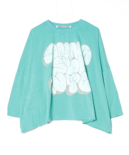 anna sui nyc(アナ スイ エヌ ワイ シー)の「anna sui nyc/アナ スイ エヌワイシー/GRAFFITI BIG Tシャツ(Tシャツ/カットソー・レディース・ベージュ/ブラック/ミント・F)」の13枚目の写真