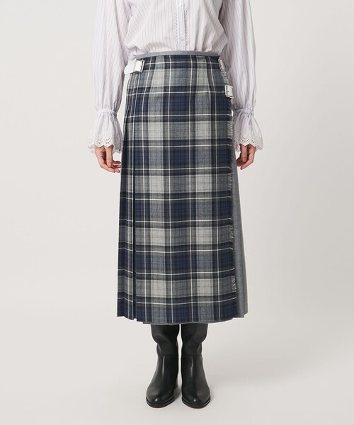 O'NEIL of DUBLIN(オニールオブダブリン)の「【別注】<O'NEIL of DUBLIN>コンビ チェック プリーツスカート(スカート・レディース・ライトグレー/ダークグレー・12/10/8)」の9枚目の写真