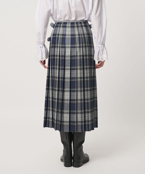 O'NEIL of DUBLIN(オニールオブダブリン)の「【別注】<O'NEIL of DUBLIN>コンビ チェック プリーツスカート(スカート・レディース・ライトグレー/ダークグレー・12/10/8)」の11枚目の写真