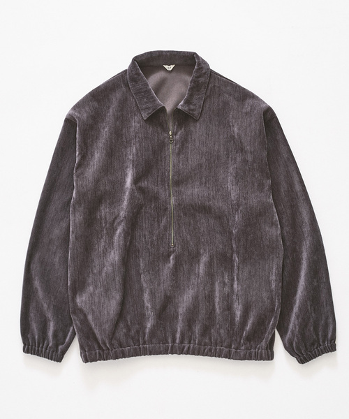 417 EDIFICE（フォーワンセブンエディフィス）の「モールベロア ハーフジッププルオーバー（Tシャツ/カットソー・メンズ・チャコールグレー/ブラック/チョコ・MEDIUM/LARGE）」の11枚目の写真