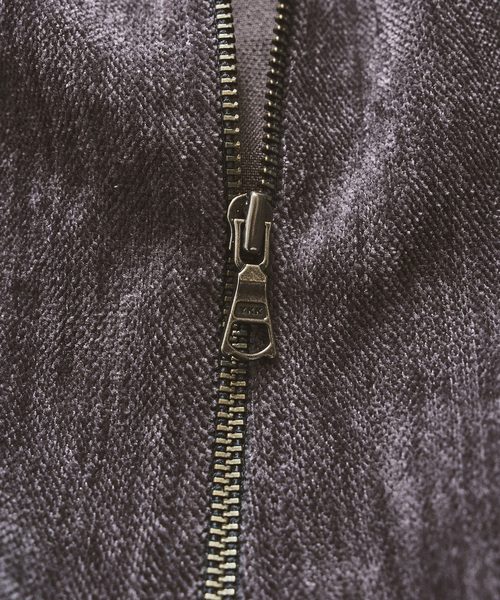 417 EDIFICE（フォーワンセブンエディフィス）の「モールベロア ハーフジッププルオーバー（Tシャツ/カットソー・メンズ・チャコールグレー/ブラック/チョコ・MEDIUM/LARGE）」の15枚目の写真