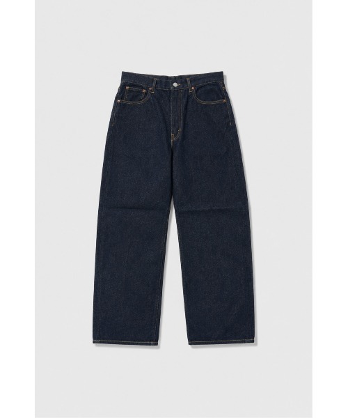 markaware(マーカウェア)の「【MARKAWARE/marka】13.1oz Kimono Denim Wide Straight Denim Pants(デニムパンツ・メンズ・ブラック/インディゴブルー・1/3/2)」の2枚目の写真
