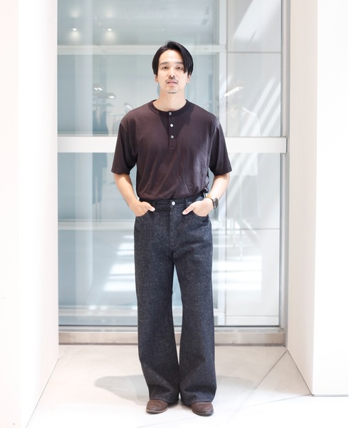 markaware(マーカウェア)の「【MARKAWARE/marka】13.1oz Kimono Denim Wide Straight Denim Pants(デニムパンツ・メンズ・ブラック/インディゴブルー・1/3/2)」の7枚目の写真