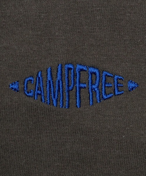 CAMPFREE（キャンプフリー）の「[キャンプフリー] CAMPFREE 5.6オンス コットン100% ワンポイント刺繍 クルーネック 長袖Tシャツ（Tシャツ/カットソー・メンズ・スミクロ/ライトオリーブ/サンドベージュ/グレー/ネイビー・S/M/L/XXL/XS/XL）」の7枚目の写真