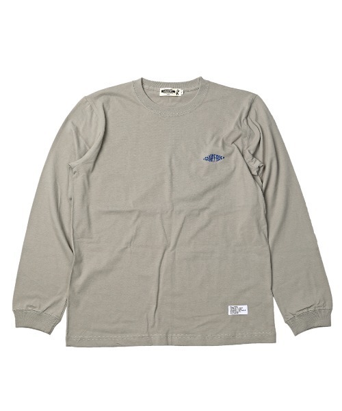 CAMPFREE（キャンプフリー）の「[キャンプフリー] CAMPFREE 5.6オンス コットン100% ワンポイント刺繍 クルーネック 長袖Tシャツ（Tシャツ/カットソー・メンズ・スミクロ/ライトオリーブ/サンドベージュ/グレー/ネイビー・S/M/L/XXL/XS/XL）」の12枚目の写真