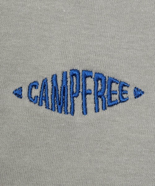 CAMPFREE（キャンプフリー）の「[キャンプフリー] CAMPFREE 5.6オンス コットン100% ワンポイント刺繍 クルーネック 長袖Tシャツ（Tシャツ/カットソー・メンズ・スミクロ/ライトオリーブ/サンドベージュ/グレー/ネイビー・S/M/L/XXL/XS/XL）」の13枚目の写真
