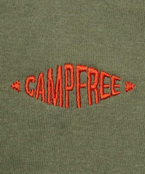 CAMPFREE（キャンプフリー）の「[キャンプフリー] CAMPFREE 5.6オンス コットン100% ワンポイント刺繍 クルーネック 長袖Tシャツ（Tシャツ/カットソー・メンズ・スミクロ/ライトオリーブ/サンドベージュ/グレー/ネイビー・S/M/L/XXL/XS/XL）」の20枚目の写真