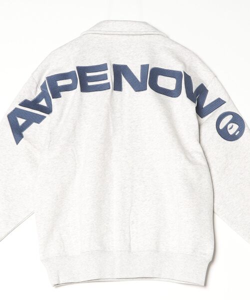 AAPE BY A BATHING APE(エーエイプバイアベイシングエイプ)の「AAPE NOW HALF ZIP SWEAT(スウェット・メンズ・オフホワイト・MEDIUM/LARGE)」の6枚目の写真