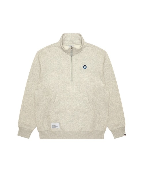AAPE BY A BATHING APE(エーエイプバイアベイシングエイプ)の「AAPE NOW HALF ZIP SWEAT(スウェット・メンズ・オフホワイト・MEDIUM/LARGE)」の1枚目の写真