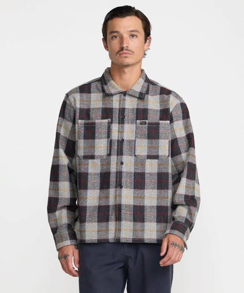 RVCA(ルーカ)の「RVCA メンズ DAYSHIFT FLANNEL 長袖シャツ 【2026年秋冬モデル】/ルーカチェックネルシャツ(シャツ/ブラウス・メンズ・ホワイト系その他/マルチ・SMALL/MEDIUM/LARGE/X-LARGE)」の1枚目の写真