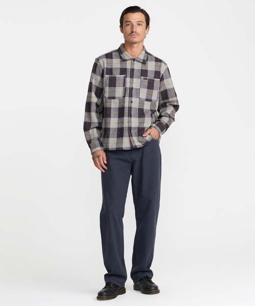 RVCA(ルーカ)の「RVCA メンズ DAYSHIFT FLANNEL 長袖シャツ 【2026年秋冬モデル】/ルーカチェックネルシャツ(シャツ/ブラウス・メンズ・ホワイト系その他/マルチ・SMALL/MEDIUM/LARGE/X-LARGE)」の3枚目の写真