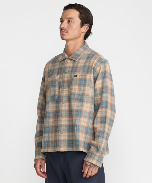 RVCA(ルーカ)の「RVCA メンズ DAYSHIFT FLANNEL 長袖シャツ 【2026年秋冬モデル】/ルーカチェックネルシャツ(シャツ/ブラウス・メンズ・ホワイト系その他/マルチ・SMALL/MEDIUM/LARGE/X-LARGE)」の5枚目の写真