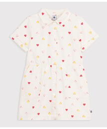 PETIT BATEAU（プチバトー）の「ハートプリント半袖ワンピース（ワンピース）」